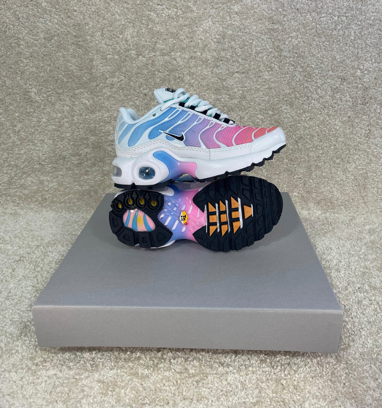Nike Air Max TN Azul-Rosa Niño