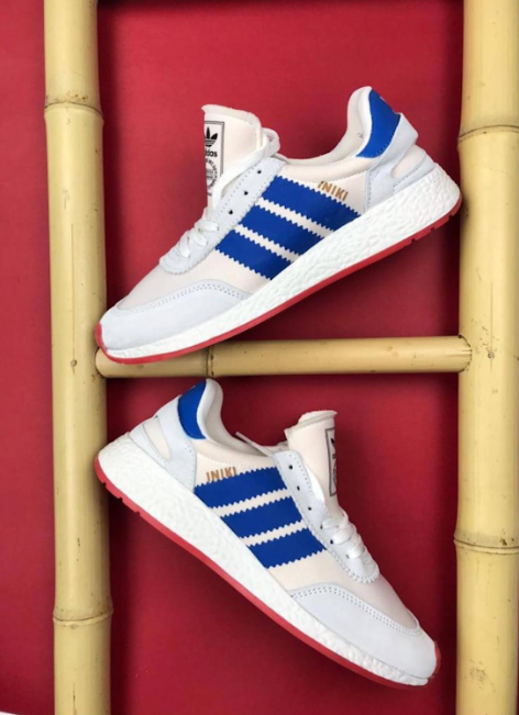 Adidas Iniki Blanca y Azul