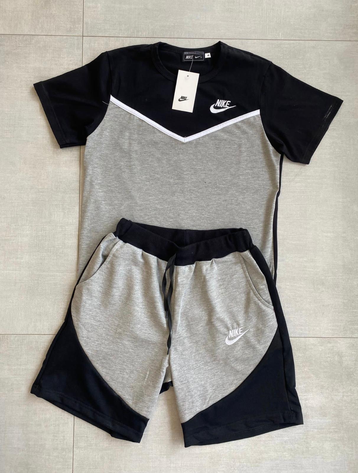 Chandal Nike Tech Flecee Verano Negro y Gris