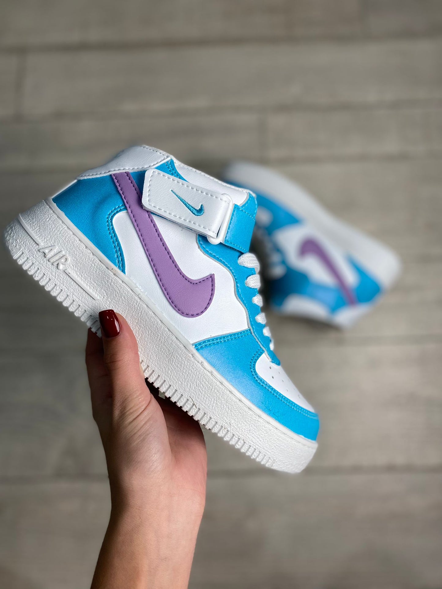 Nike Air force bota purple/blue