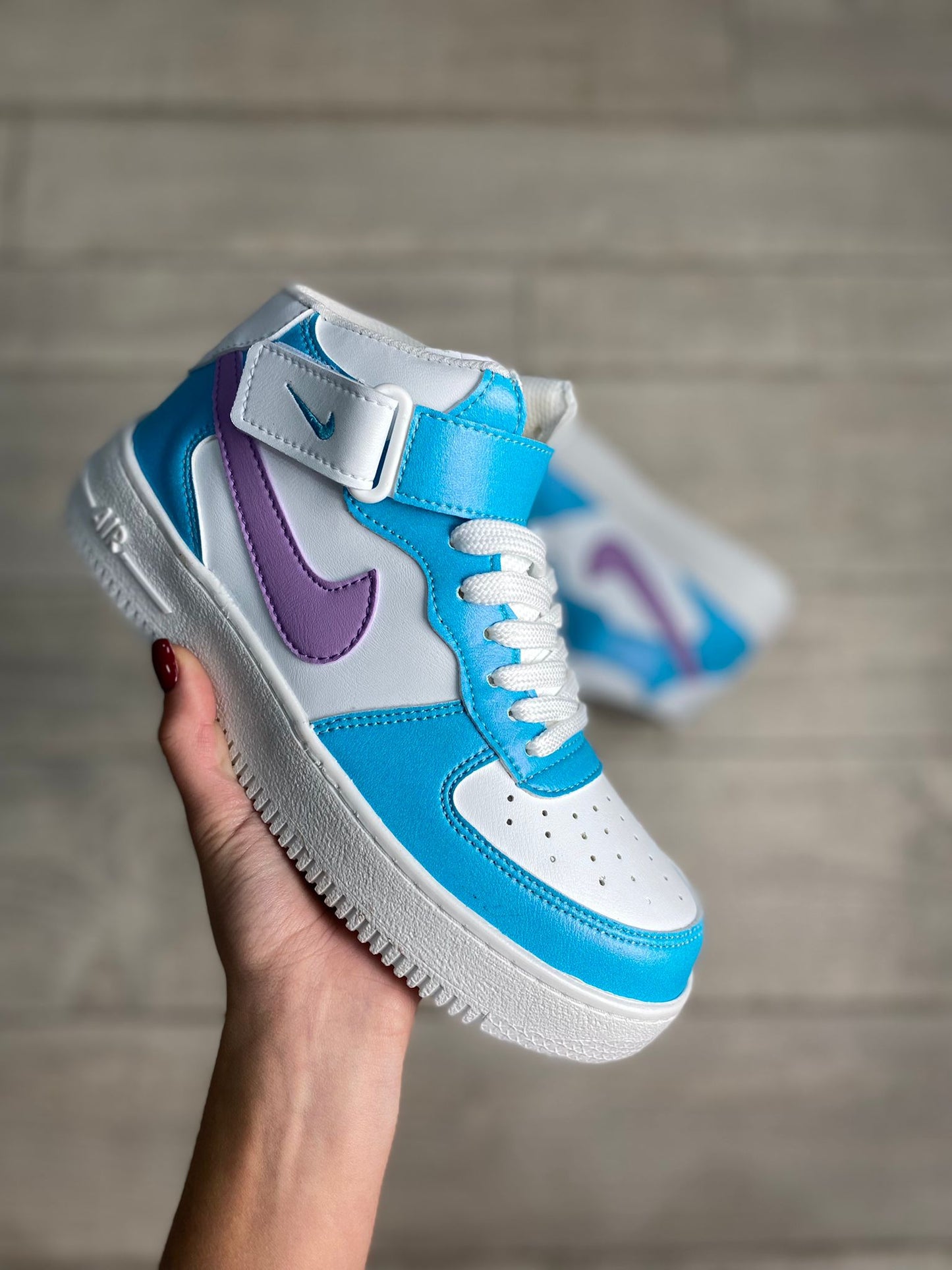 Nike Air force bota purple/blue