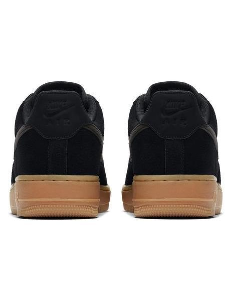NIKE AIR FORCE LOW NEGRAS SUELA MARRON
