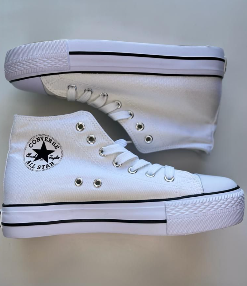 Converse Tela Blanca