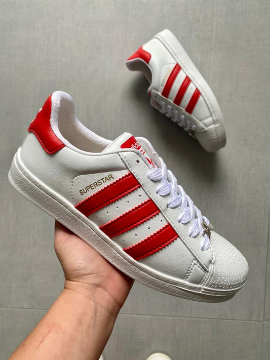 Adidas SuperStar Blanca y Roja
