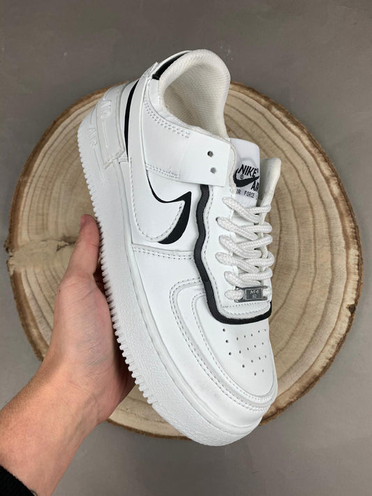 Nike Air Force 1 SHADOW Blancas y negras
